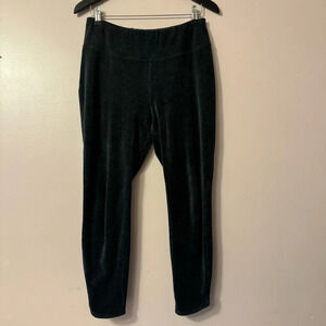 Talbots Women's Pull On Pants VN5301 Black Velvet Size L Petite